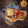 Handmade Olive Wood Cutting Board & Knife for Kitchen - CRYSTALIA GLASS